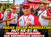 Pagar Gelar Peringatan HUT ke-81 RI, Perkuat Silaturahmi dan Kekompakan Anggota