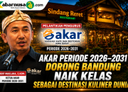 Akar Periode 2026–2031 Dorong Bandung Naik Kelas sebagai Destinasi Kuliner Dunia