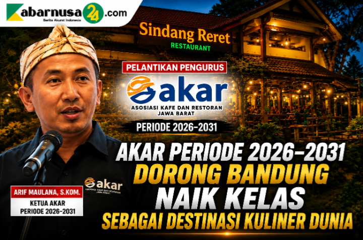 Akar Periode 2026–2031 Dorong Bandung Naik Kelas sebagai Destinasi Kuliner Dunia