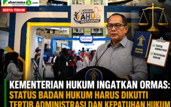 Kementerian Hukum Ingatkan Ormas: Status Badan Hukum Harus Diikuti Tertib Administrasi dan Kepatuhan Hukum Kementerian Hukum Ingatkan Ormas: Status Badan Hukum Harus Diikuti Tertib Administrasi dan Kepatuhan Hukum