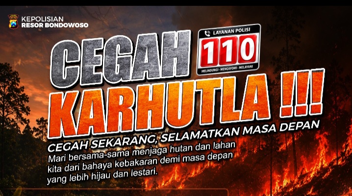 Kapolres Bondowoso Ingatkan Bahaya Karhutla, Pelaku Bisa Dipidana 15 Tahun