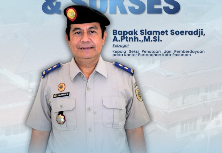 Kantah Bondowoso Ucapkan Selamat atas Pelantikan Slamet Soeradji sebagai Kepala Seksi Penataan dan Pemberdayaan di Kantah Kota Pasuruan