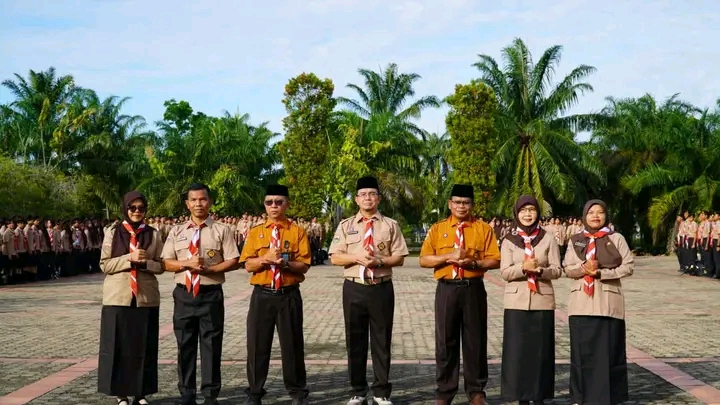 Pelantikan Kacu SMAN 1 Matauli Pandan, Tanamkan Semangat Nasionalisme dan Cinta Tanah Air