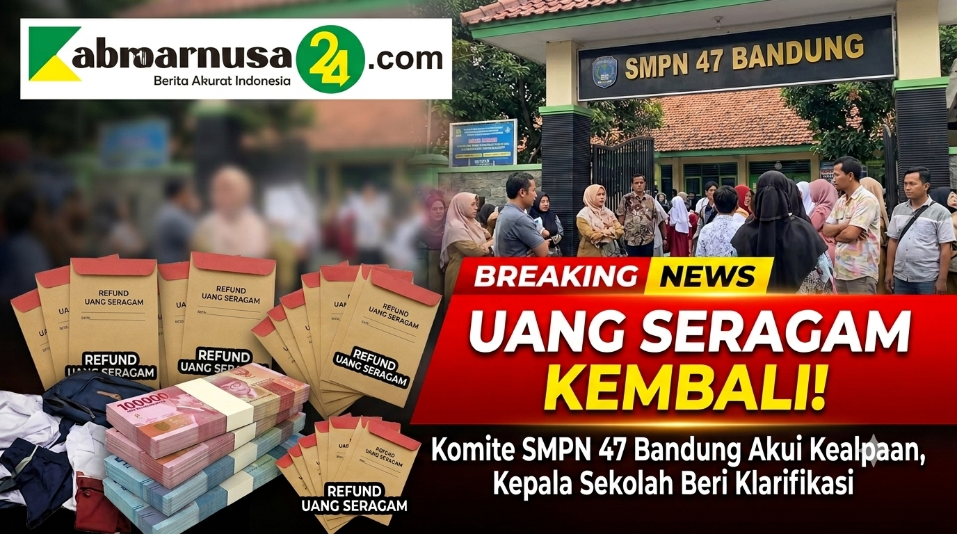 “Uang Seragam Kembali! Komite SMPN 47 Bandung Akui Kealpaan, Kepala Sekolah Beri Klarifikasi”