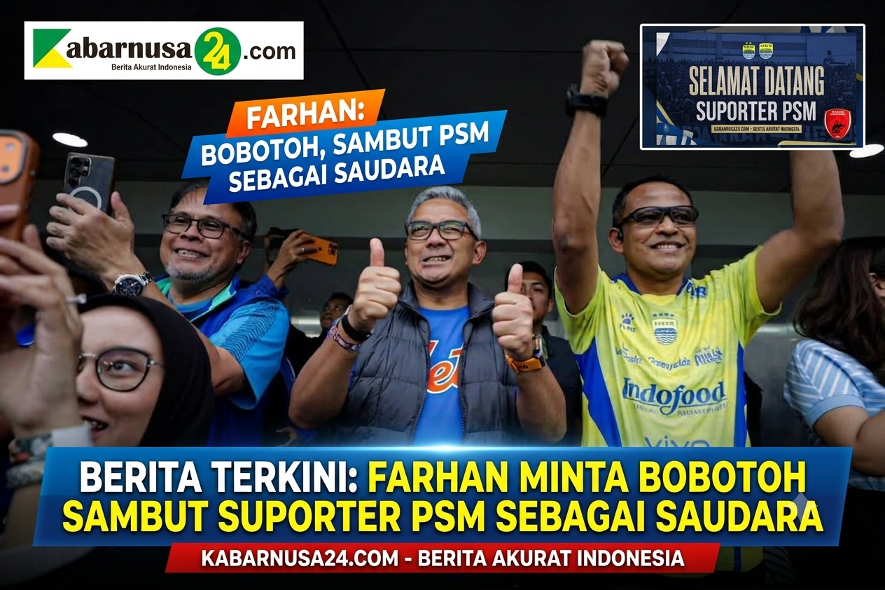 Farhan Minta Bobotoh Sambut Suporter PSM sebagai Saudara
