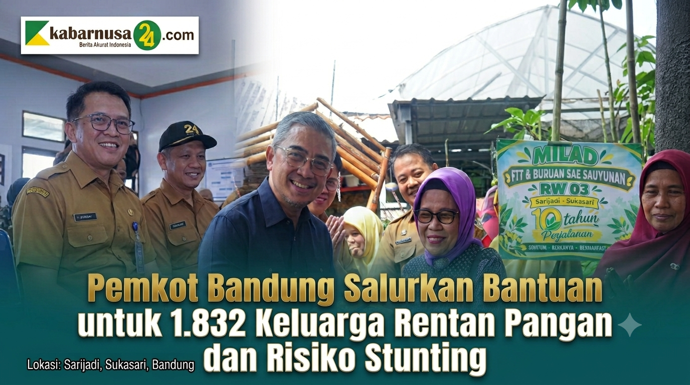 Pemkot Bandung Salurkan Bantuan untuk 1.832 Keluarga Rentan Pangan dan Risiko Stunting