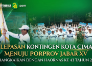 Pelepasan  Kontingen Kota Cimahi Menuju Poprov Jabar Ke XV Dirangkaikan Dengan Haornas KEe 43 Tahun 2026