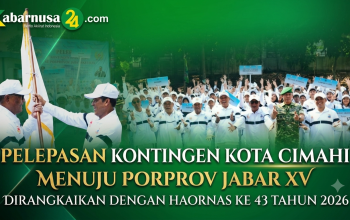 PELEPASAN KONTINGEN KOTA CIMAHI MENUJU PORPROV JABAR KE XV DIRANGKAIKAN DENGAN HAORNAS KE 43 TAHUN 2026 PELEPASAN KONTINGEN KOTA CIMAHI MENUJU PORPROV JABAR KE XV DIRANGKAIKAN DENGAN HAORNAS KE 43 TAHUN 2026
