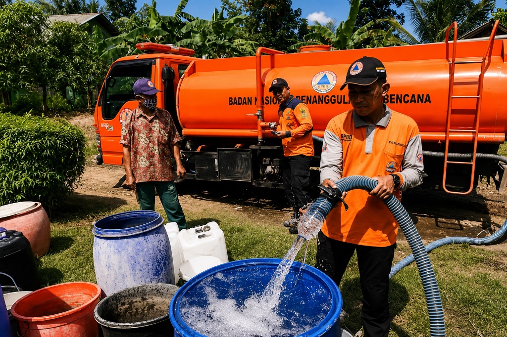 Kekeringan Melanda Lumajang, BPBD Pastikan Air Bersih Disalurkan ke 5 Kecamatan