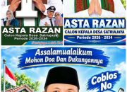 Asta RazanDapat Nomor Urut 1, Siap Untuk Desa Satria jaya Istimewa Bersih Dan Bermartabat