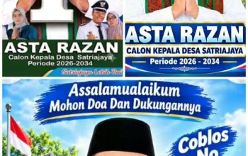 Asta RazanDapat Nomor Urut 1, Siap Untuk Desa Satria jaya Istimewa Bersih Dan Bermartabat Asta RazanDapat Nomor Urut 1, Siap Untuk Desa Satria jaya Istimewa Bersih Dan Bermartabat