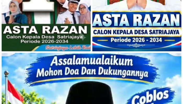 Asta RazanDapat Nomor Urut 1, Siap Untuk Desa Satria jaya Istimewa Bersih Dan Bermartabat