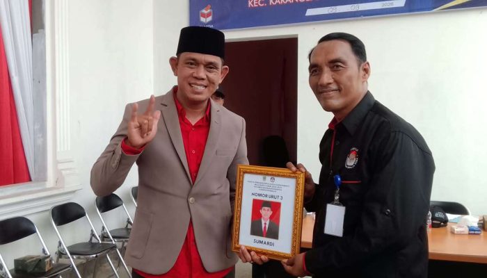 Lautan Merah Sambut Nomor 3, Sumardi Resmi Bertarung di Pilkades Karangmukti