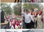 BUKAN PAWAI BIASA! Gelombang Pendukung Robi Arisandi Nomor Urut 5, Gegerkan Harja Mekar,
