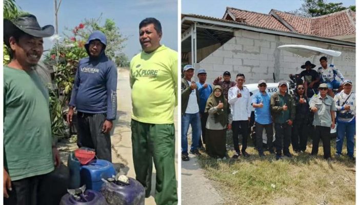 Saman Hudi Terus Kasih Semangat Kepada Para Petani Sekabupaten Bekasi, Dengan Adanya Program Prabowo, Pompanisasi Tetap Produktif Dimusim Kemarau