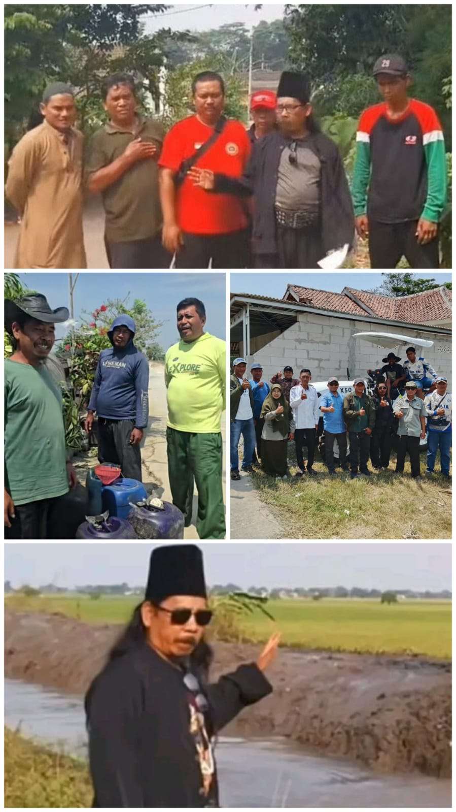Saman Hudi Terus Kasih Semangat Kepada Para Petani Sekabupaten Bekasi, Dengan Adanya Program Prabowo, Pompanisasi Tetap Produktif Dimusim Kemarau