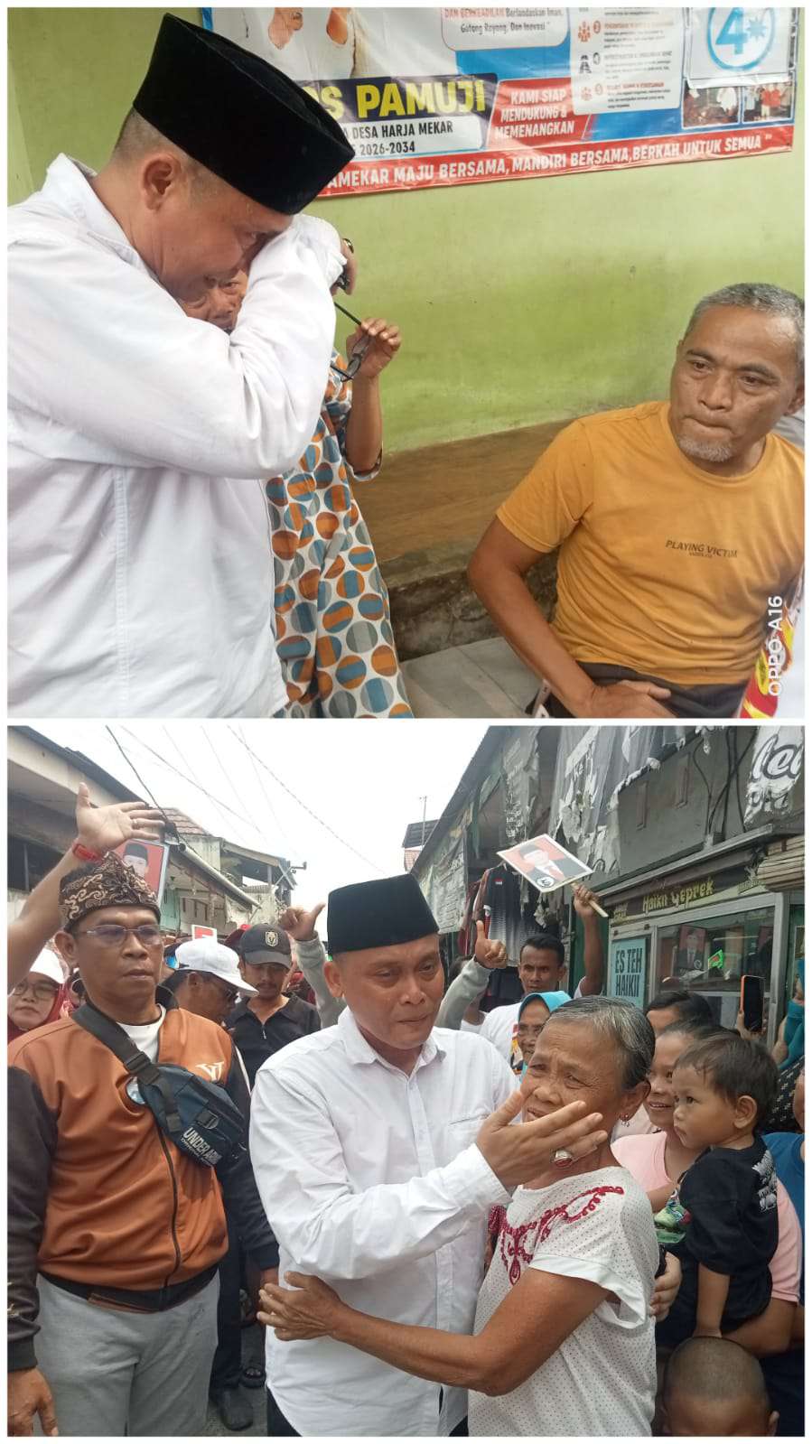 Masyarakat Harja Mekar Tangis Haru Untuk Mendukung Robi Arisandi Spd Nomor Urut 5, Melambangkan Angka Kemenangan