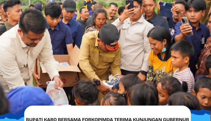 Kunjungan Gubernur Sumatera Utara, Bahas Kesiapan Penanggulangan Erupsi Gunung Sinabung
