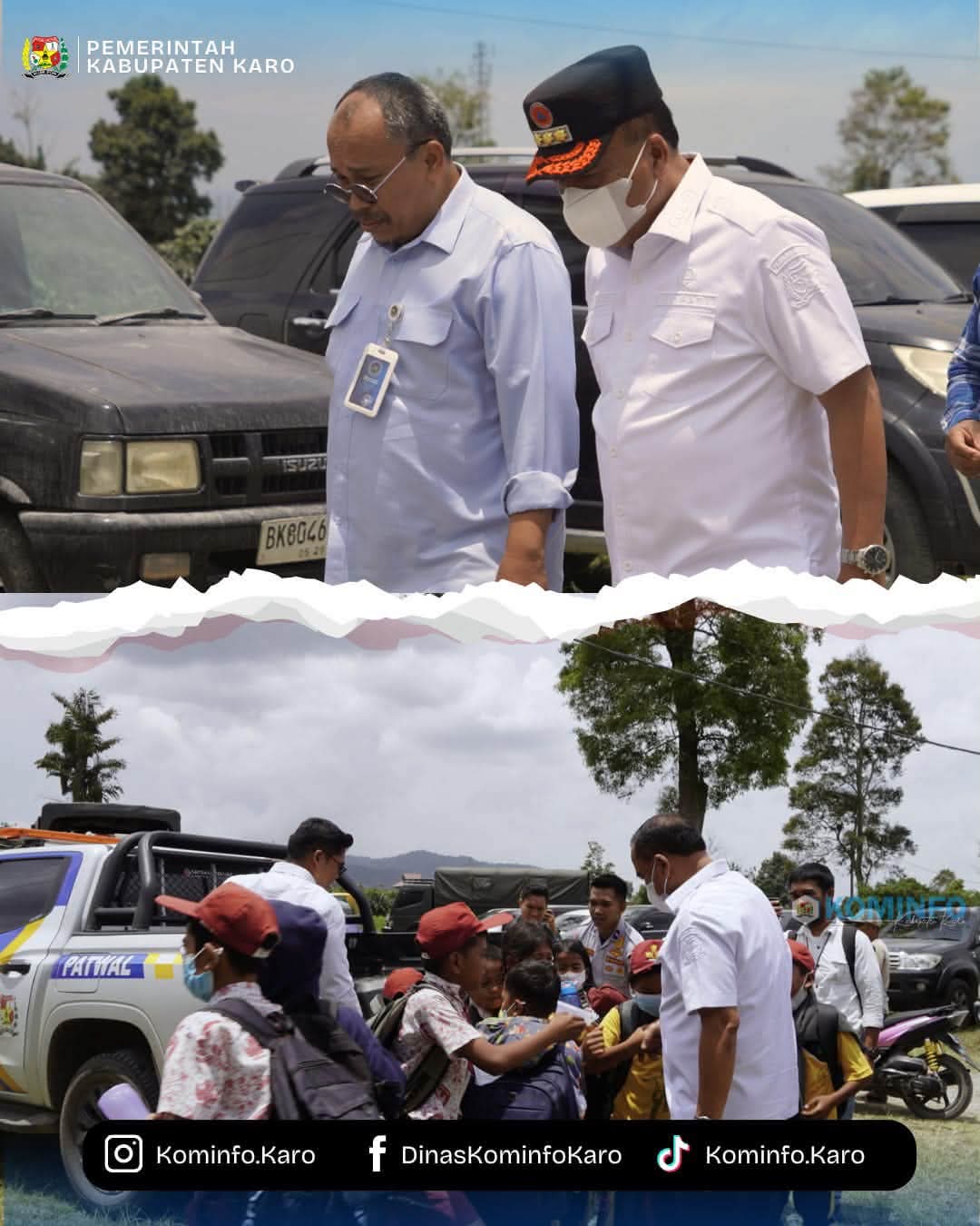 Bupati Karo Kunjungi Kembali Posko Tempat Penampungan Sementara Warga Terdampak Erupsi Sinabung Bupati Karo Kunjungi Kembali Posko Tempat Penampungan Sementara Warga Terdampak Erupsi Sinabung