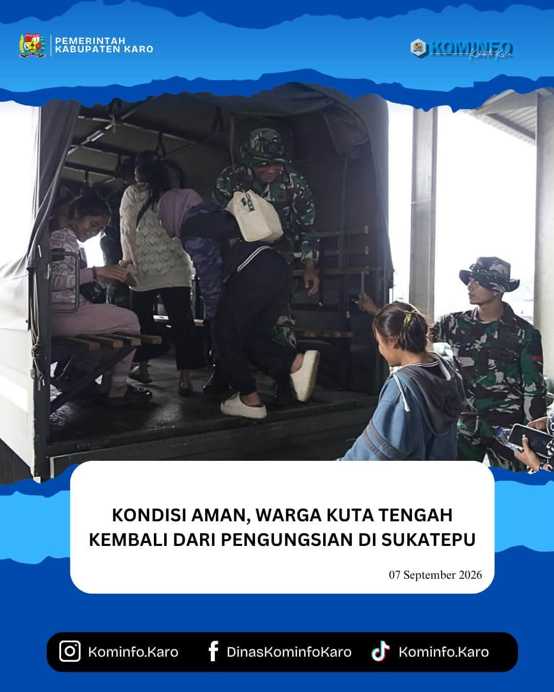 Kondisi Aman, Warga Kuta Tengah Kembali Dari Pengungsian Di Sukatepu