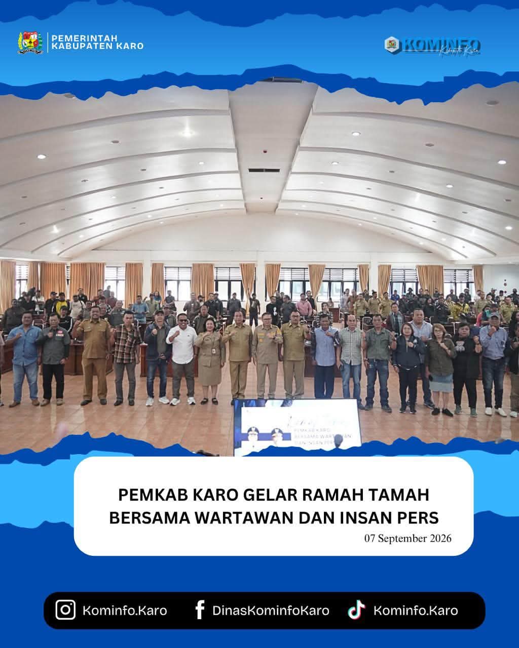 Pemkab Karo Gelar Ramah Tamah Bersama Wartawan Dan Insan Pers