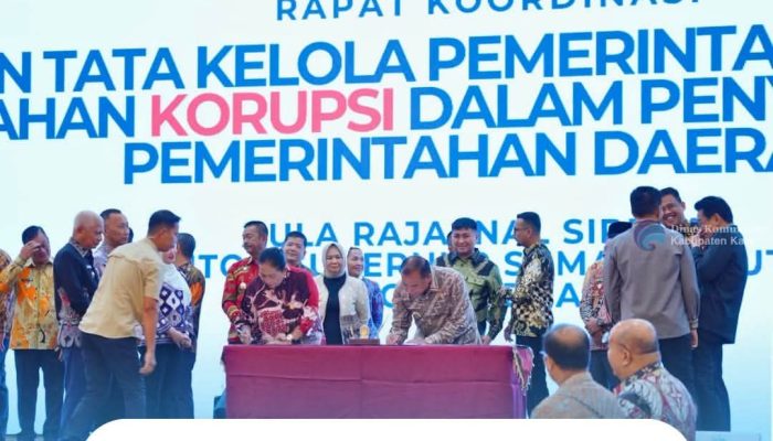 Bupati Karo Hadiri Rakor Penguatan Tata Kelola Pemerintahan dan Pencegahan Korupsi
