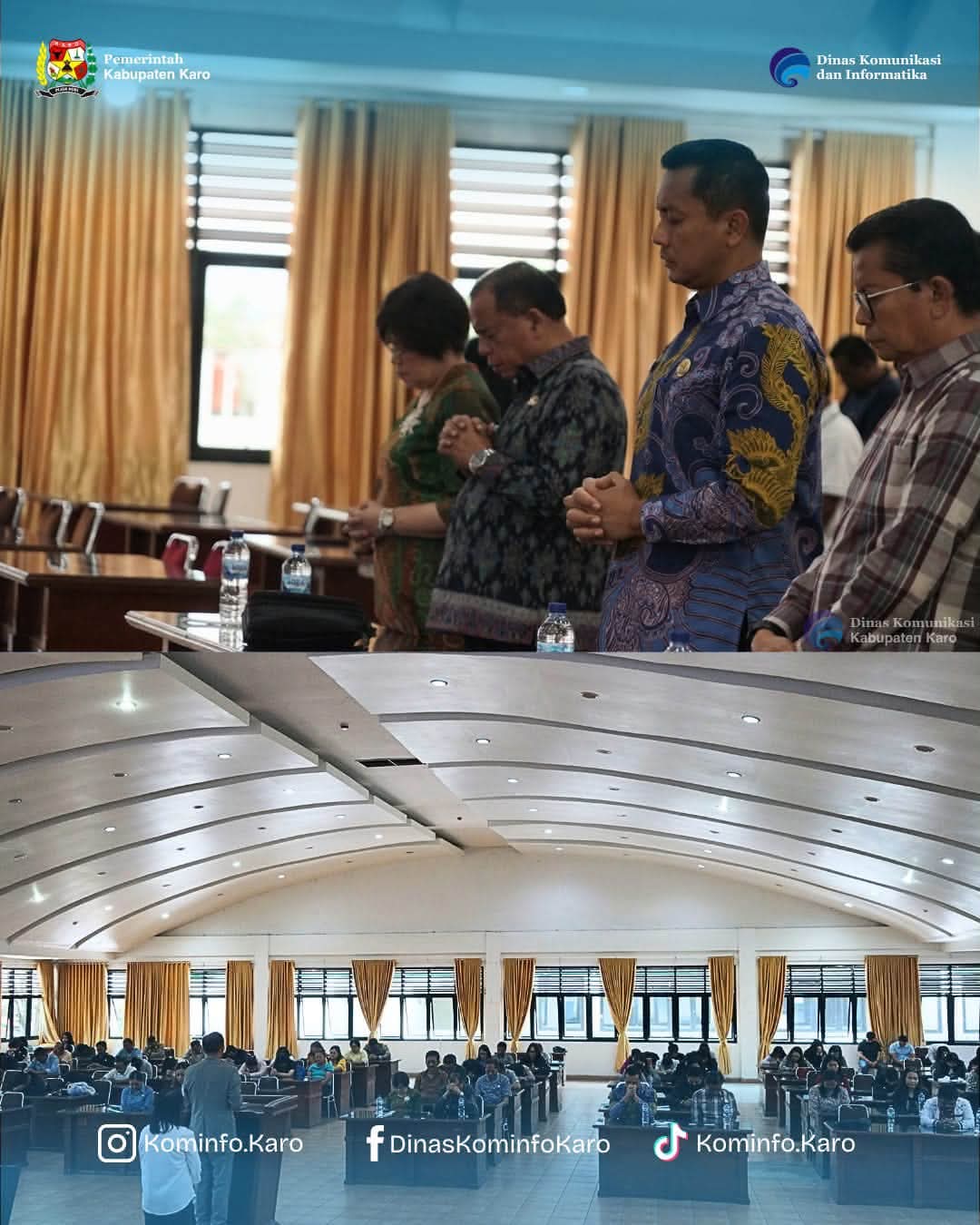 Bupati Karo Ikuti Ibadah Oikumene bagi ASN dan Non-ASN Bupati Karo Ikuti Ibadah Oikumene bagi ASN dan Non-ASN