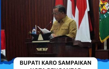 Bupati Karo Sampaikan Nota Pengantar Perubahan APBD 2026