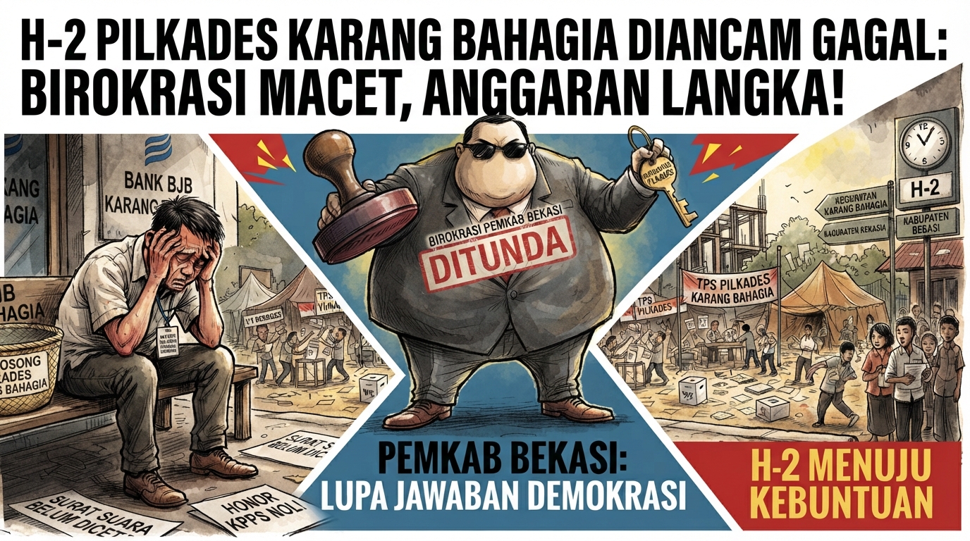Pilkades Di Wilayah Kecamatan Karang Bahagia di Ujung Tanduk, H-2 Belum Cair Anggaran Dari Pemkab Bekasi