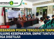 Penebangan Pohon Tenggulun Tanpa Izin Berujung Kesepakatan, Empat Tuntutan Warga Disetujui