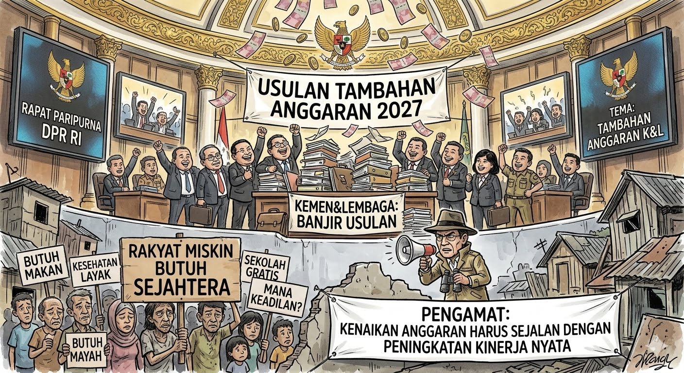 Kementerian dan Lembaga Banjir Usulkan Tambahan Anggaran 2027, Pengamat: Kenaikan Harus Sejalan dengan Peningkatan Kinerja Nyata