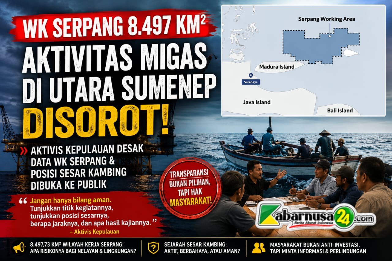 Jangan hanya bilang aman, Aktivis kepulauan Desak Data WK Serpang dan Sesar Kambing Dibuka