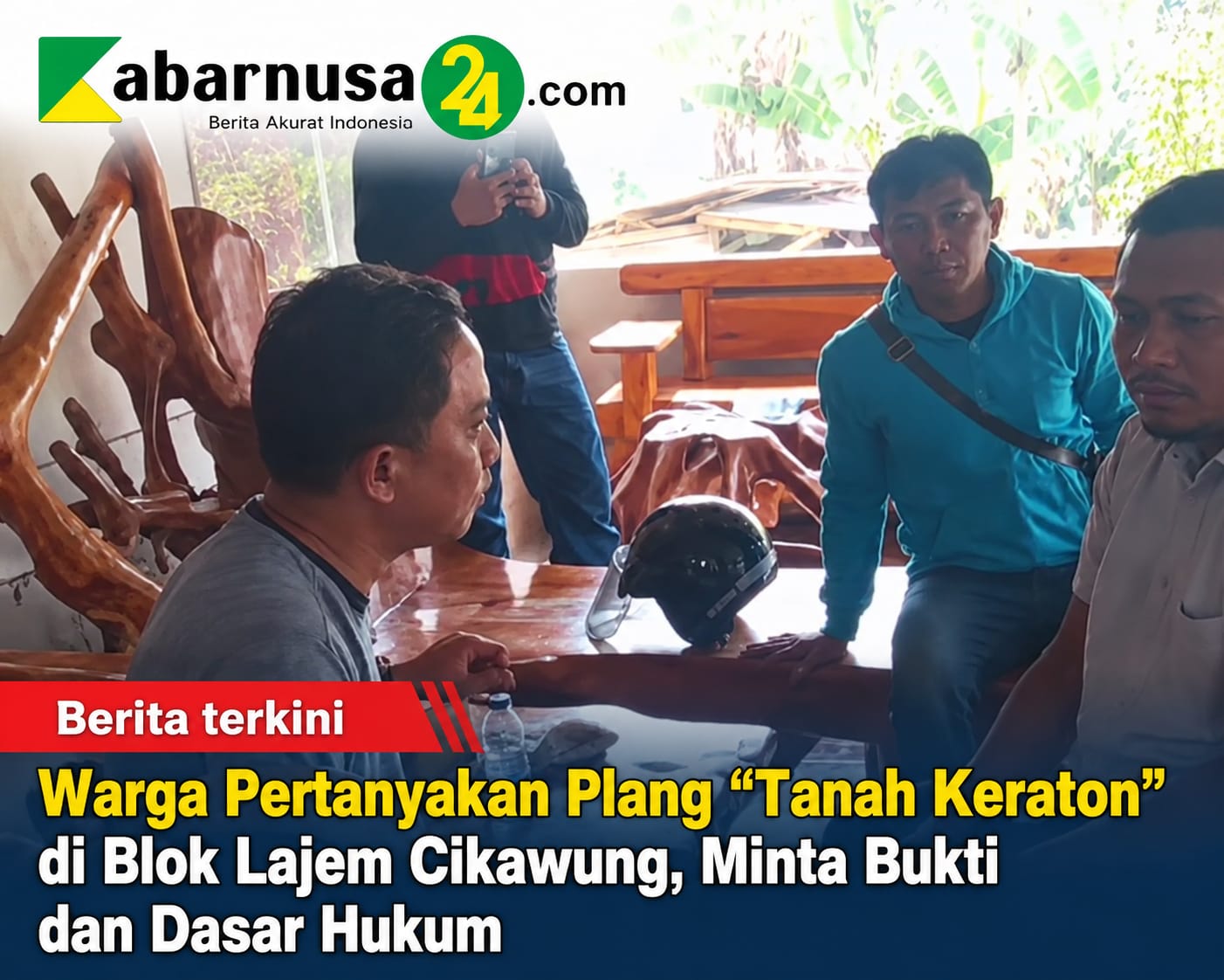 Warga Pertanyakan Plang “Tanah Keraton” di Blok Lajem Cikawung, Minta Bukti dan Dasar Hukum