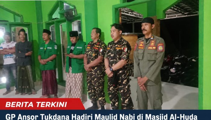 GP Ansor Tukdana Hadiri Maulid Nabi di Masjid Al-Huda Mekarsari, Pererat Silaturahmi dengan Warga