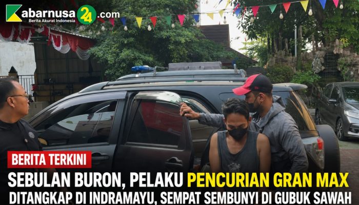 Sebulan Buron, Pelaku Pencurian Gran Max Ditangkap di Indramayu, Sempat Sembunyi di Gubuk Sawah