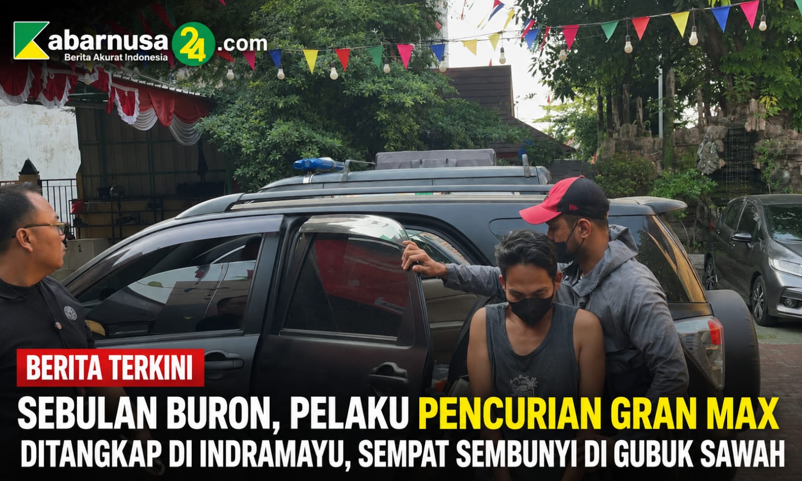 Sebulan Buron, Pelaku Pencurian Gran Max Ditangkap di Indramayu, Sempat Sembunyi di Gubuk Sawah