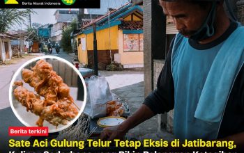 Sate Aci Gulung Telur Tetap Eksis di Jatibarang, Kuliner Sederhana yang Bikin Pelanggan Ketagihan