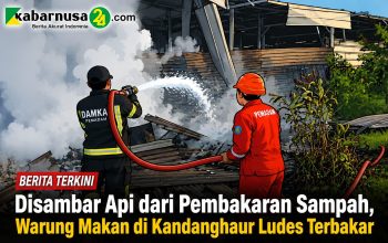 Disambar Api dari Pembakaran Sampah, Warung Makan di Kandanghaur Ludes Terbakar