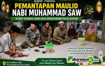 Panitia Matangkan Persiapan Maulid Nabi Muhammad SAW di MDT Syamsul Huda Nonggunong
