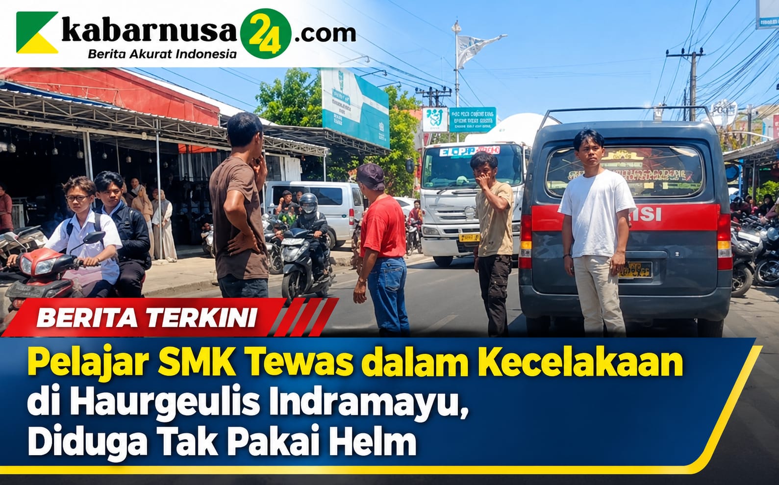 Pelajar SMK Tewas dalam Kecelakaan di Haurgeulis Indramayu, Diduga Tak Pakai Helm