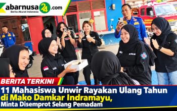 11 Mahasiswa Unwir Rayakan Ulang Tahun di Mako Damkar Indramayu, Minta Disemprot Selang Pemadam