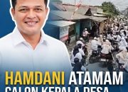 Hamdani Atamam Dapat Nomor Urut 2 di Pilkades Karang Bahagia, Ribuan Warga Turun ke Jalan Gelar Pawai