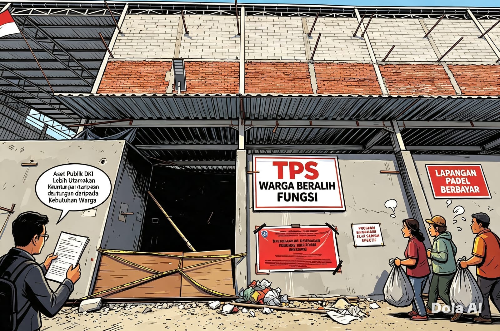 Progam Pilah Sampah Belum Efektif, TPS Beralih Fungsi Jadi Lapangan Padel, Pengamat : Aset Publik DKI Lebih Utamakan Keuntungan daripada Kebutuhan Warga
