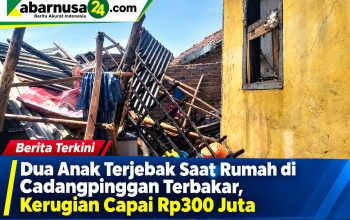 Dua Anak Terjebak Saat Rumah di Cadangpinggan Terbakar, Kerugian Capai Rp300 Juta