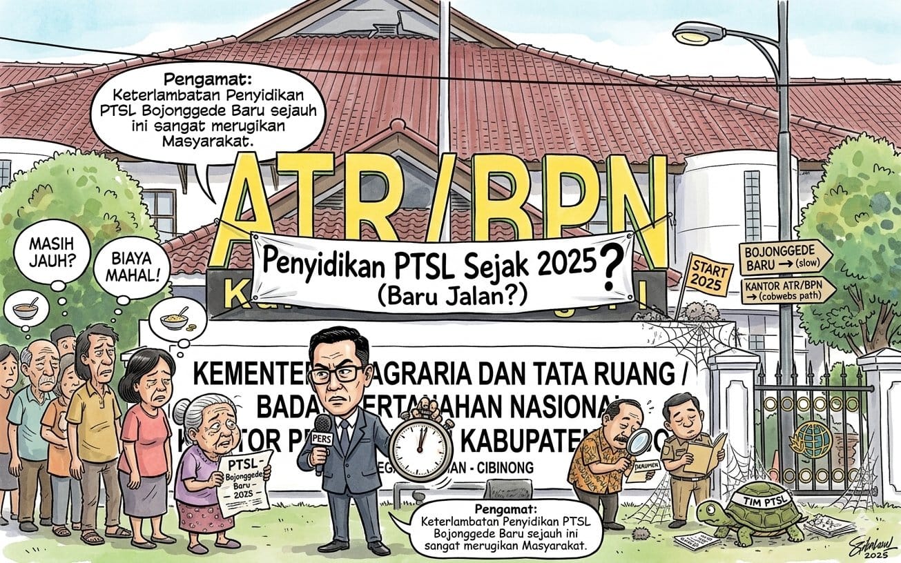 Penyidikan PTSL Bojonggede Baru Berjalan sejak 2025, Pengamat : Keterlambatan Ini Merugikan Masyarakat