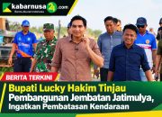 Bupati Lucky Hakim Tinjau Pembangunan Jembatan Jatimulya, Ingatkan Pembatasan Kendaraan