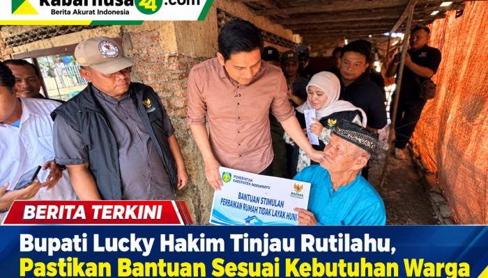 Bupati Lucky Hakim Tinjau Rutilahu, Pastikan Bantuan Sesuai Kebutuhan Warga