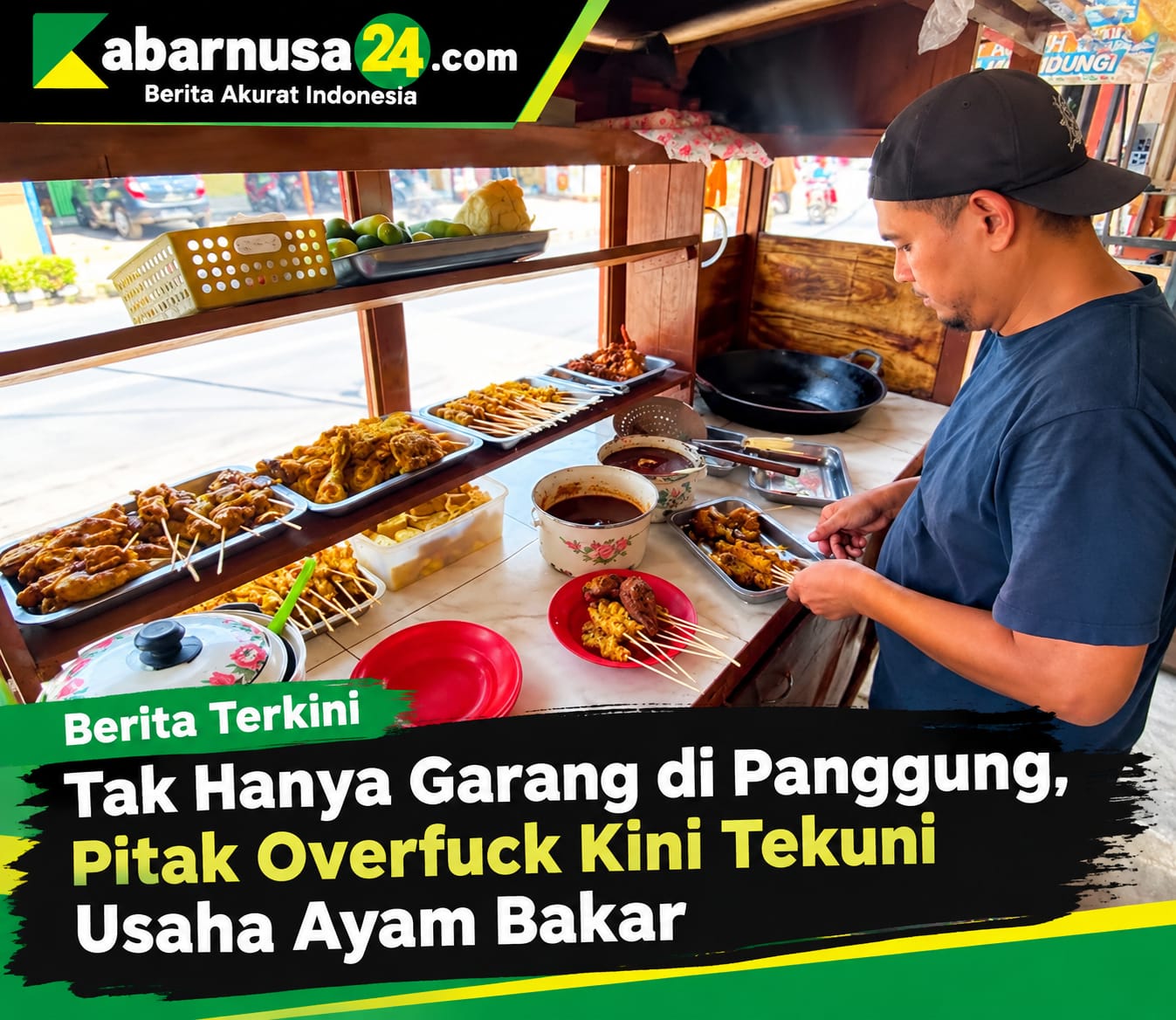 Tak Hanya Garang di Panggung, Pitak Overfuck Kini Tekuni Usaha Ayam Bakar