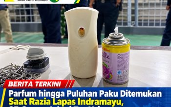 Parfum hingga Puluhan Paku Ditemukan Saat Razia Lapas Indramayu, 25 Orang Jalani Tes Urine