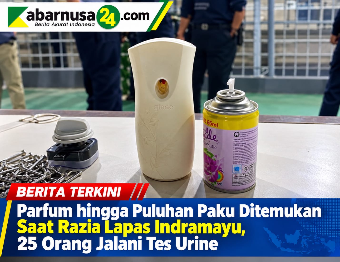 Parfum hingga Puluhan Paku Ditemukan Saat Razia Lapas Indramayu, 25 Orang Jalani Tes Urine